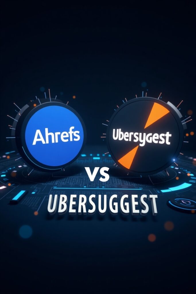 SEO tools comparison Ahrefs vs Ubersuggest dashboard