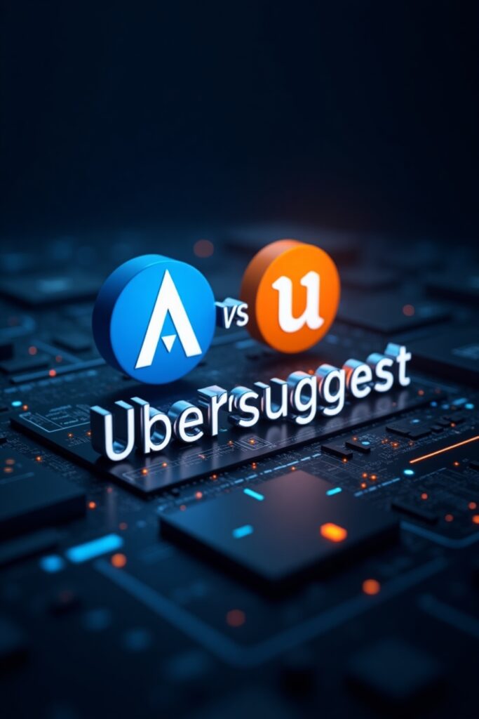 SEO tools comparison – Ahrefs vs Ubersuggest dashboard